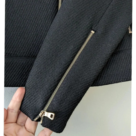 L'Agence Wool Blend Moto Jacket - Picture 5 of 7